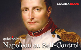 Napoleon on Self-Control