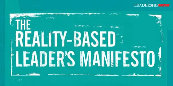 Reality-Based Leaders Manifesto