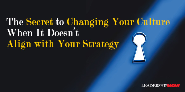 Secret to Culture Change