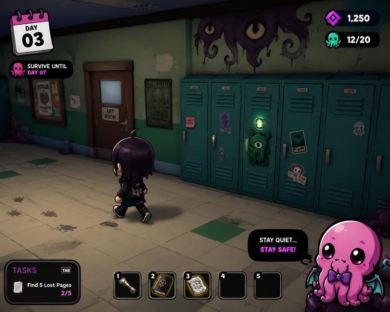 Lovecraft Locker 像素SLG 场景图 3
